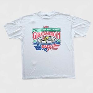 Vintage Great American Race 1993 Hanes Fifty-Fifty Single Stitch Tee Shirt XL